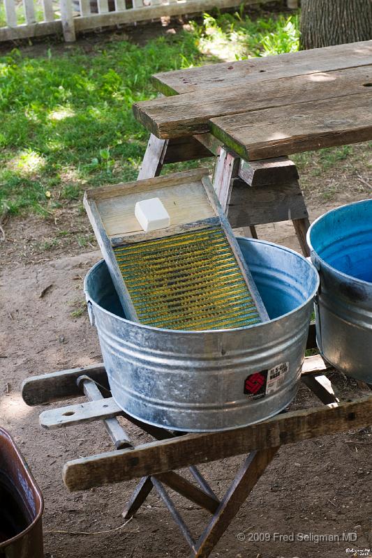 20080715_112030 D300 P 2800x4200.jpg - Living History Farm, Urbandale, Iowa. Home utensils.  Washing board was replaced by electric clothes washer